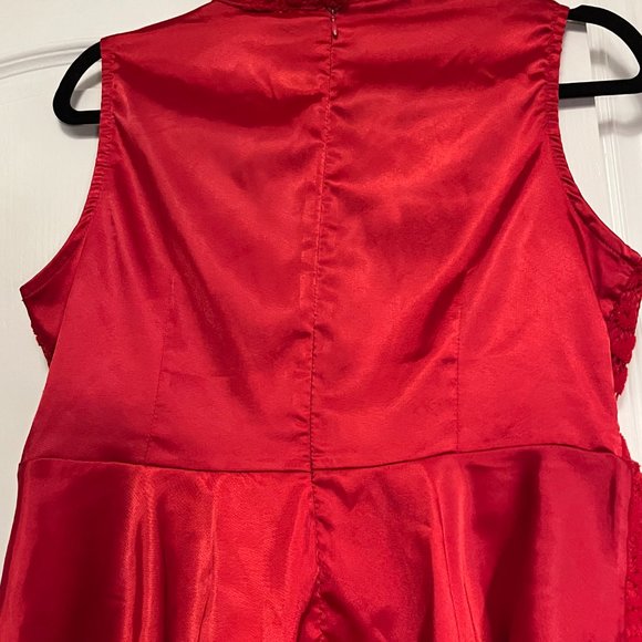 Red lace top from Hong Kong only used once or twice - Picture 5 of 5